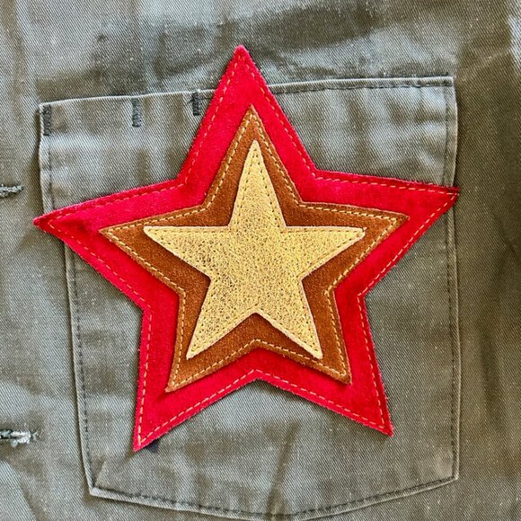 After Party by Nasty Gal Small As You Were GI Jane Military Bomber Jacket - Picture 4 of 10